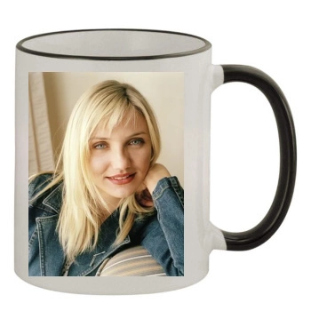 Cameron Diaz 11oz Colored Rim & Handle Mug