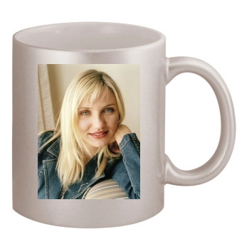 Cameron Diaz 11oz Metallic Silver Mug