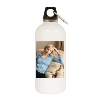 Cameron Diaz White Water Bottle With Carabiner