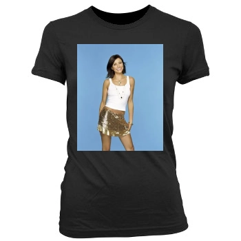 Cameron Diaz Women's Junior Cut Crewneck T-Shirt