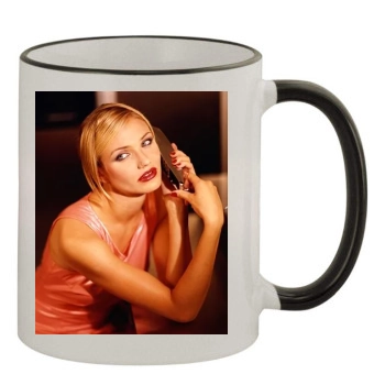 Cameron Diaz 11oz Colored Rim & Handle Mug