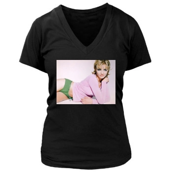 Cameron Diaz Women's Deep V-Neck TShirt