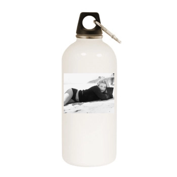 Cameron Diaz White Water Bottle With Carabiner