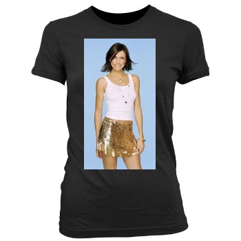 Cameron Diaz Women's Junior Cut Crewneck T-Shirt
