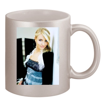 Cameron Diaz 11oz Metallic Silver Mug