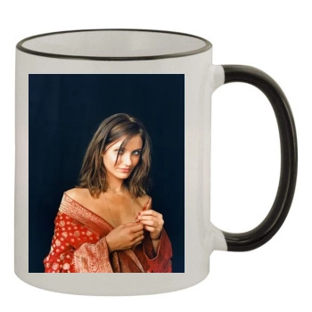 Cameron Diaz 11oz Colored Rim & Handle Mug