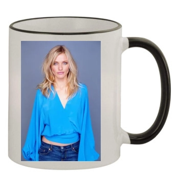 Cameron Diaz 11oz Colored Rim & Handle Mug