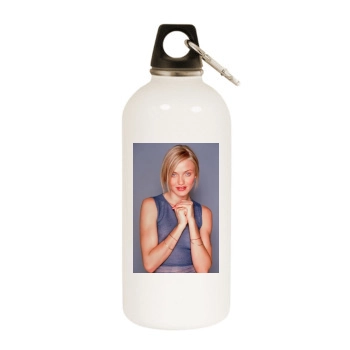 Cameron Diaz White Water Bottle With Carabiner