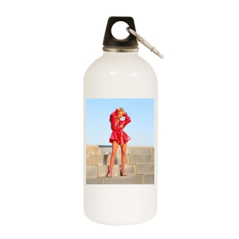 Cameron Diaz White Water Bottle With Carabiner