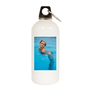 Cameron Diaz White Water Bottle With Carabiner