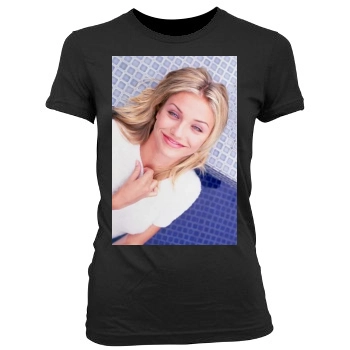 Cameron Diaz Women's Junior Cut Crewneck T-Shirt