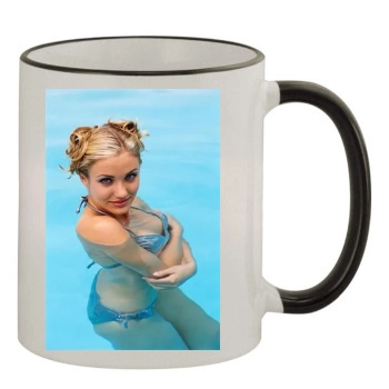 Cameron Diaz 11oz Colored Rim & Handle Mug