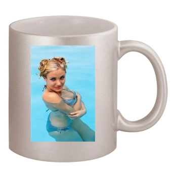 Cameron Diaz 11oz Metallic Silver Mug