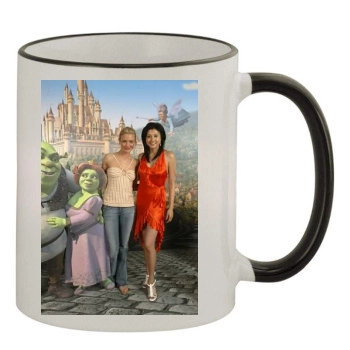 Cameron Diaz 11oz Colored Rim & Handle Mug