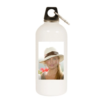 Cameron Diaz White Water Bottle With Carabiner