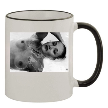 Cameron Diaz 11oz Colored Rim & Handle Mug