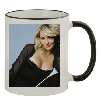 Cameron Diaz 11oz Colored Rim & Handle Mug