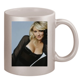 Cameron Diaz 11oz Metallic Silver Mug