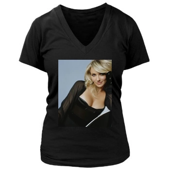 Cameron Diaz Women's Deep V-Neck TShirt