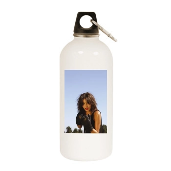 Camilla Belle White Water Bottle With Carabiner