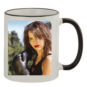 Camilla Belle 11oz Colored Rim & Handle Mug