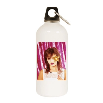 Camilla Belle White Water Bottle With Carabiner