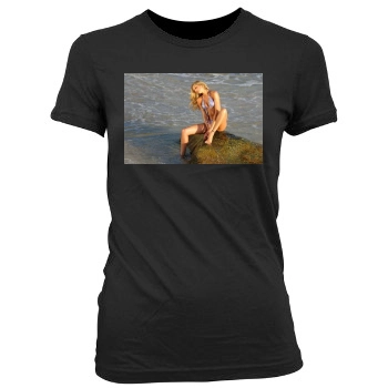 Candice Swanepoel Women's Junior Cut Crewneck T-Shirt