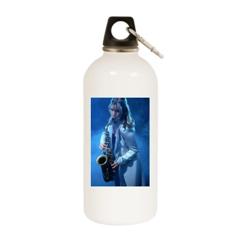 Candy Dulfer White Water Bottle With Carabiner