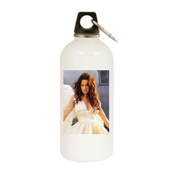 Carla Gugino White Water Bottle With Carabiner