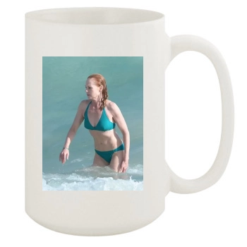 Marg Helgenberger (bikini) 15oz White Mug