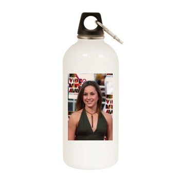 Carly Patterson White Water Bottle With Carabiner