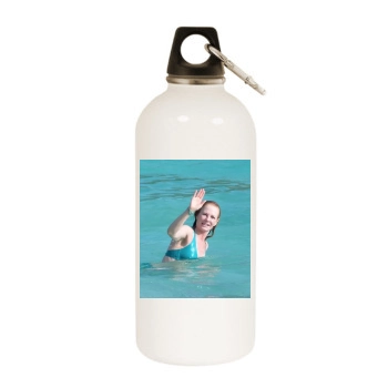 Marg Helgenberger (bikini) White Water Bottle With Carabiner