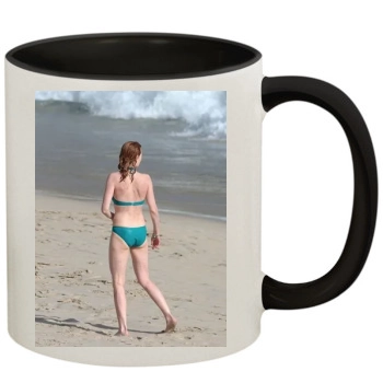 Marg Helgenberger (bikini) 11oz Colored Inner & Handle Mug