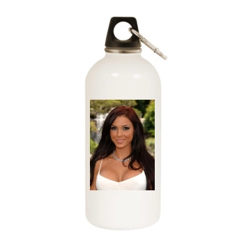 Carmella DeCesare White Water Bottle With Carabiner