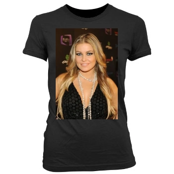 Carmen Electra Women's Junior Cut Crewneck T-Shirt