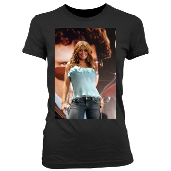 Carmen Electra Women's Junior Cut Crewneck T-Shirt