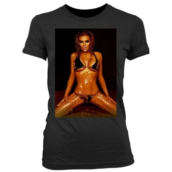 Carmen Electra Women's Junior Cut Crewneck T-Shirt