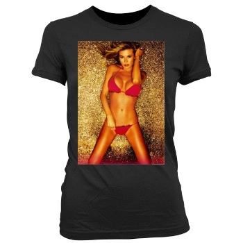 Carmen Electra Women's Junior Cut Crewneck T-Shirt