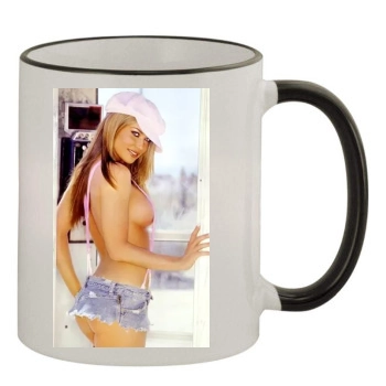 Carmen Electra 11oz Colored Rim & Handle Mug