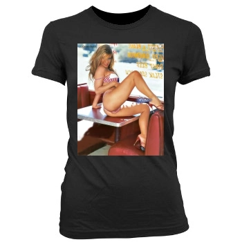 Carmen Electra Women's Junior Cut Crewneck T-Shirt