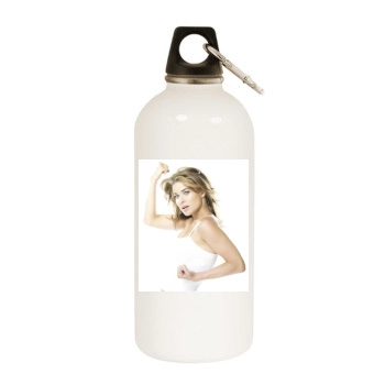 Carmen Electra White Water Bottle With Carabiner