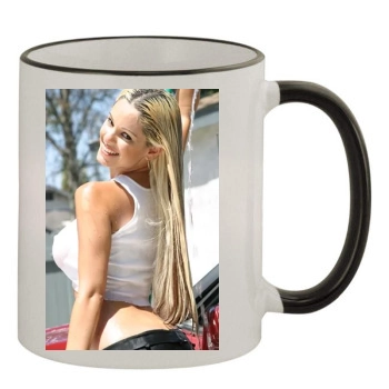 Carmen Luvana 11oz Colored Rim & Handle Mug