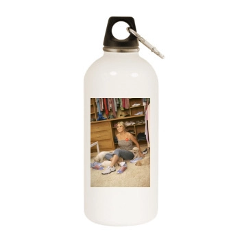 Carrie Underwood White Water Bottle With Carabiner