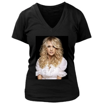 Carrie Underwood Women's Deep V-Neck TShirt