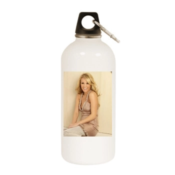 Carrie Underwood White Water Bottle With Carabiner