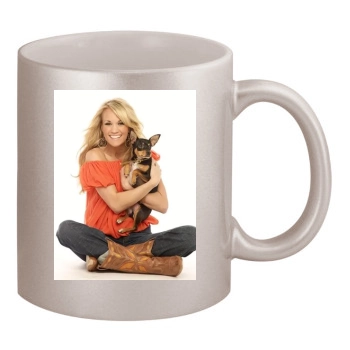 Carrie Underwood 11oz Metallic Silver Mug