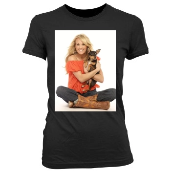 Carrie Underwood Women's Junior Cut Crewneck T-Shirt