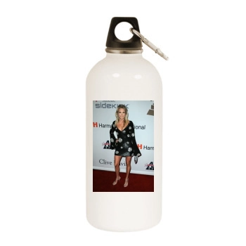 Carrie Underwood White Water Bottle With Carabiner