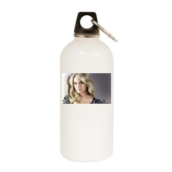 Carrie Underwood White Water Bottle With Carabiner