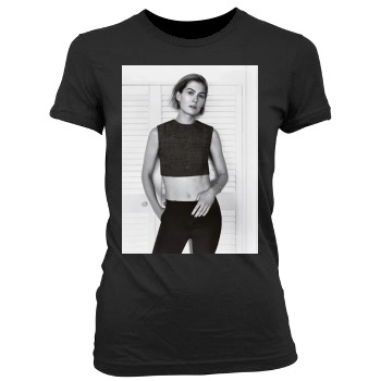 Rosamund Pike Women's Junior Cut Crewneck T-Shirt